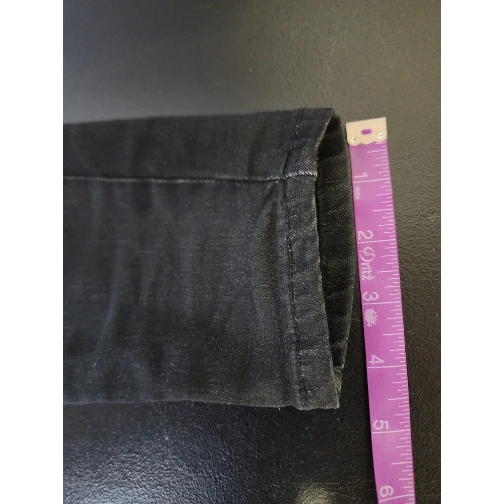 Free People Distressed Jeans Women's Size 27 Black Skinny‎ Low Rise Pockets